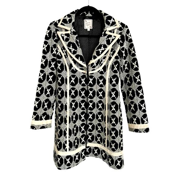 Nanette Lepore Embroidered Coat – Early 2000s, Size 2 - Picture 2 of 9